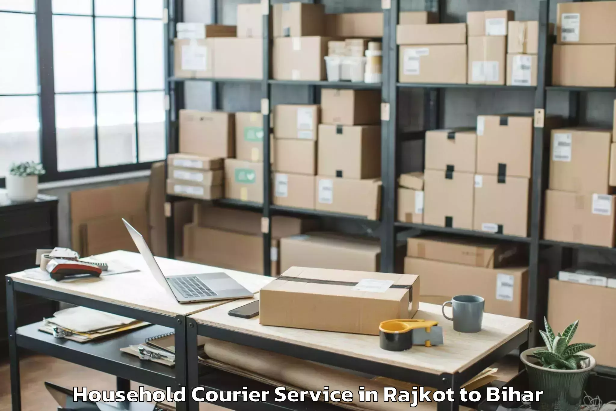 Top Rajkot to Bihar Household Courier Available